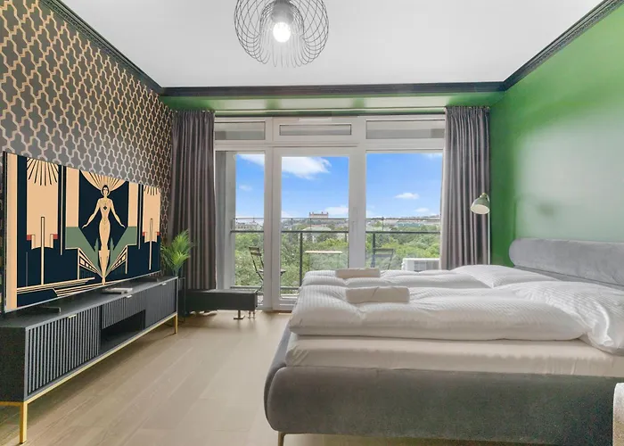 Lam Art Deco Castle View - Ac - Balcony Bratislava